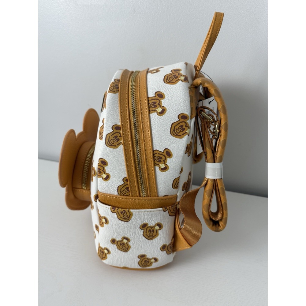 RARE! NEW WITH‎ TAGS! Loungefly Disney Parks Mickey Mouse Waffle Mini Backpack! - Picture 6 of 12